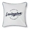 Lexington Putetrekk Med Hvit Logo I Økologisk Bomullstwill, Hvit/Blå