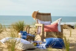 Lexington Rug Shell Putetrekk I Resirkulert Bomullscanvas, Hvit/Beige
