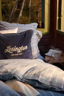 Lexington Rutet Bomullspoplin Sengesett Normal