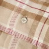 Lexington Rutete Bomullsflanell Sengesett Fudge/Beige/Fiken 140x200/50x70