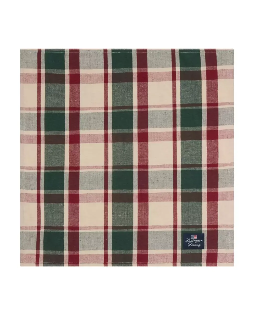 Lexington Rutete Lin/Bomull Serviett 50x50