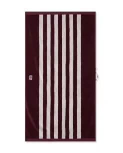 Lexington Stripet Frottéhåndkle Fiken/Snøhvit 30x50