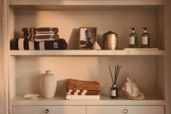 Lexington Velourhåndkle Med Jacquardmønster Fudge 70x130