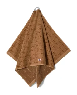 Lexington Velourhåndkle Med Jacquardmønster Fudge 70x130