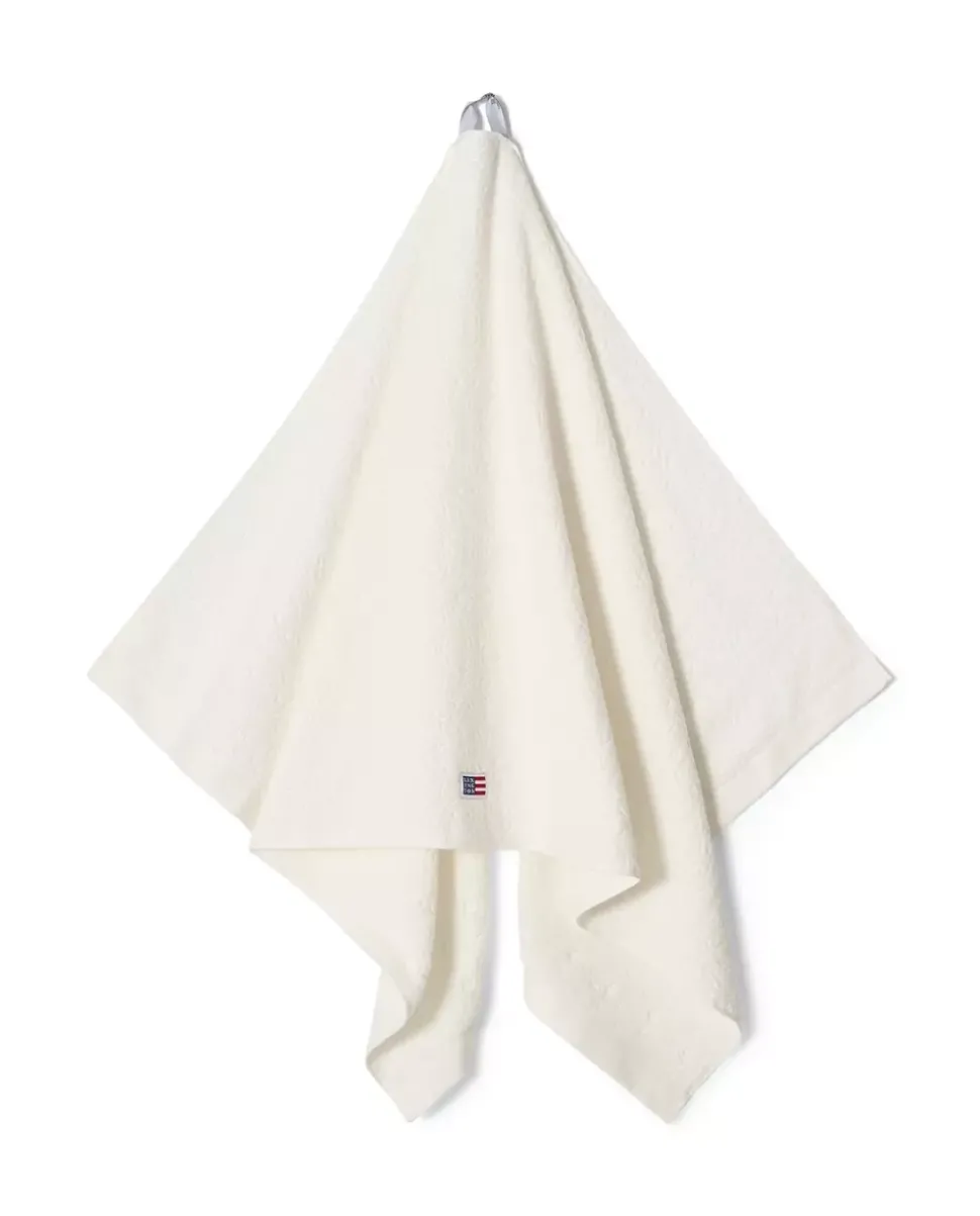 Lexington Velourhåndkle Med Jacquardmønster Snøhvit 70x130