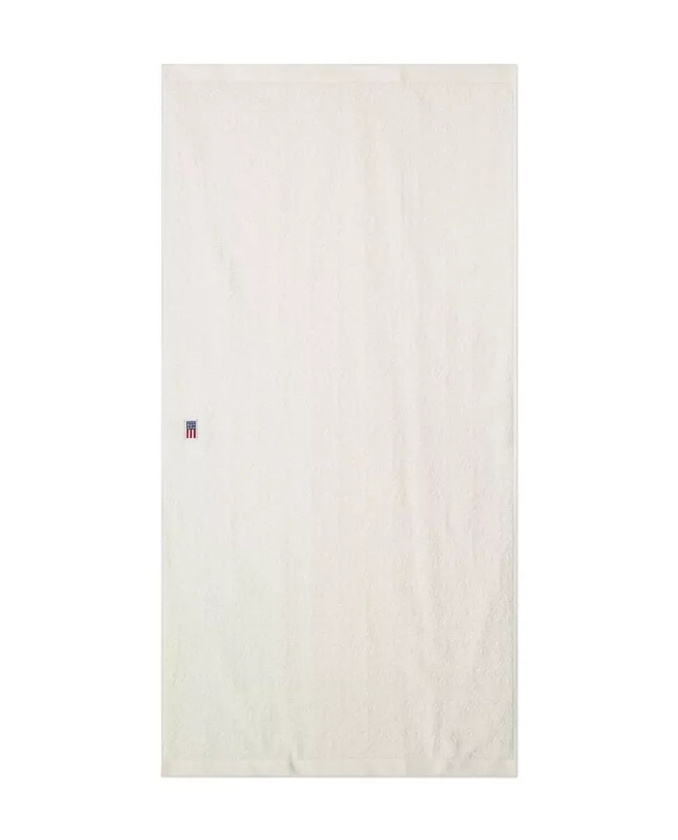Lexington Velourhåndkle Med Jacquardmønster Snøhvit 70x130