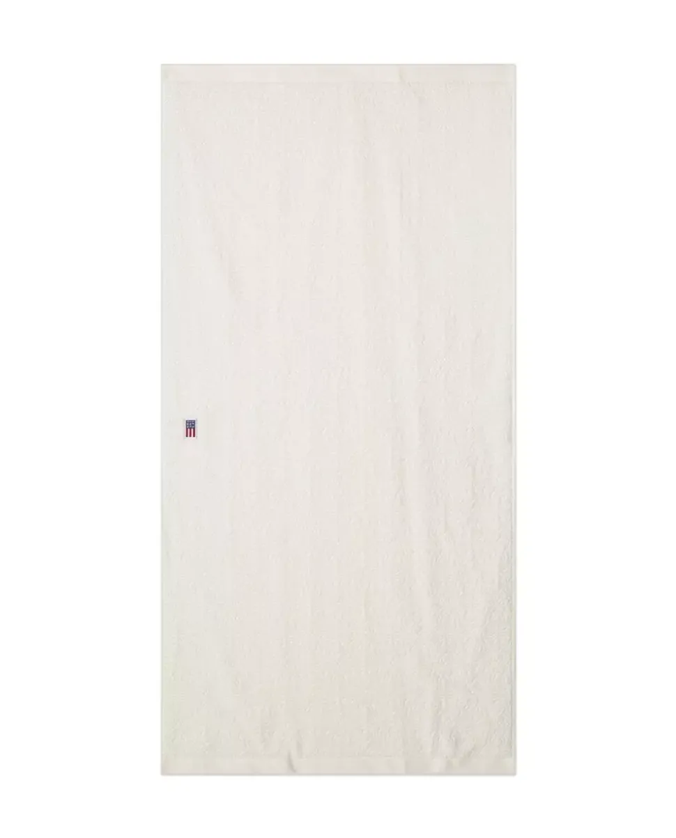 Lexington Velourhåndkle Med Jacquardmønster Snøhvit 50x70