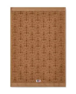 Lexington Velourhåndkle Med Jacquardmønster Fudge 30x50
