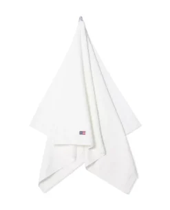 Lexington Velour Jacquard Håndkle Med Logo Hvitt 70x130cm