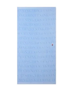 Lexington Velour Jacquard Håndkle Med Logo Himmelblå 70x130cm