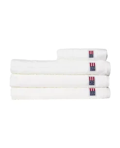 Lexington Velour Jacquard Håndkle Med Logo Hvitt 50x70cm