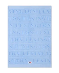 Lexington Velour Jacquard Håndkle Med Logo Himmelblå 50x70cm