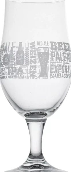 Ølglass 490ml Tekst
