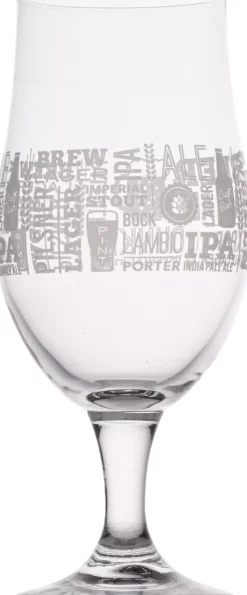 Ølglass 490ml Tekst