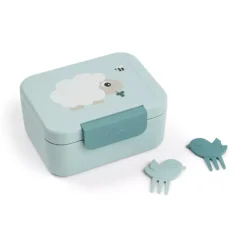 Liten Matboks Med Snackspyd Tiny Farm Blå
