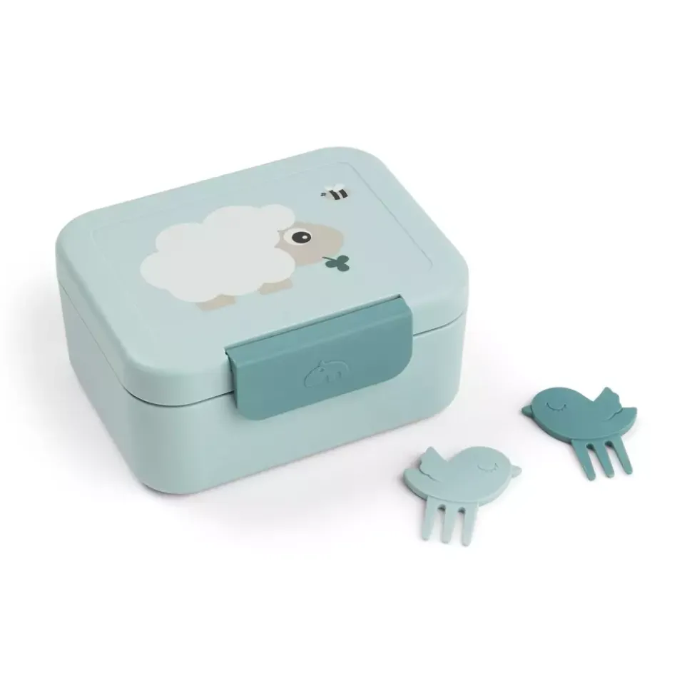 Liten Matboks Med Snackspyd Tiny Farm Blå