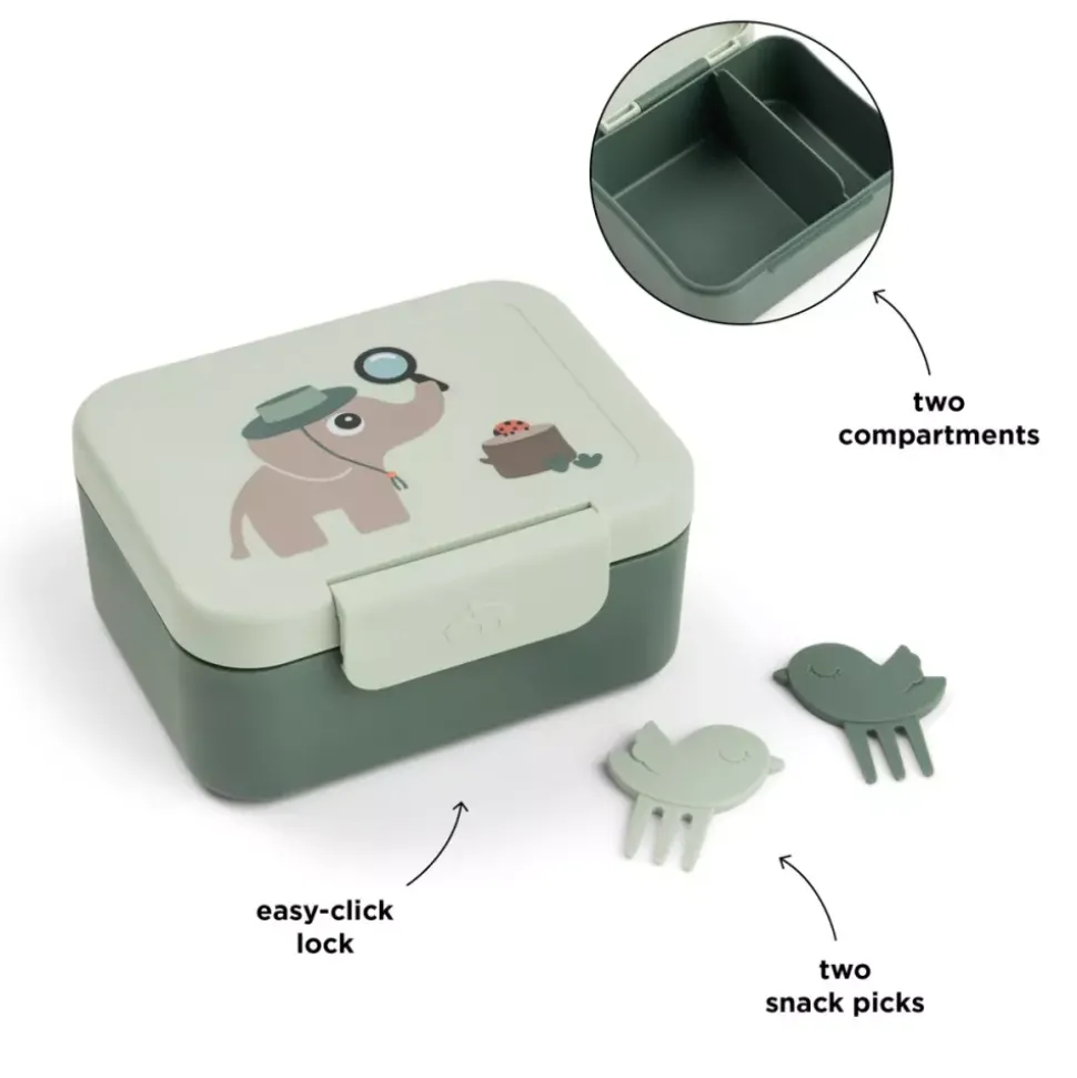 Liten Matboks Med Snackspyd Tiny Trails Grønn