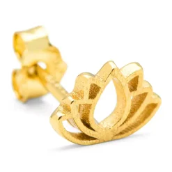 Lotus Ørering 1 stk Forgyldt