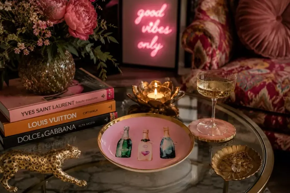 Love Plates - Champagne