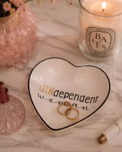 Love Plates - Gindependent Woman Hjerte