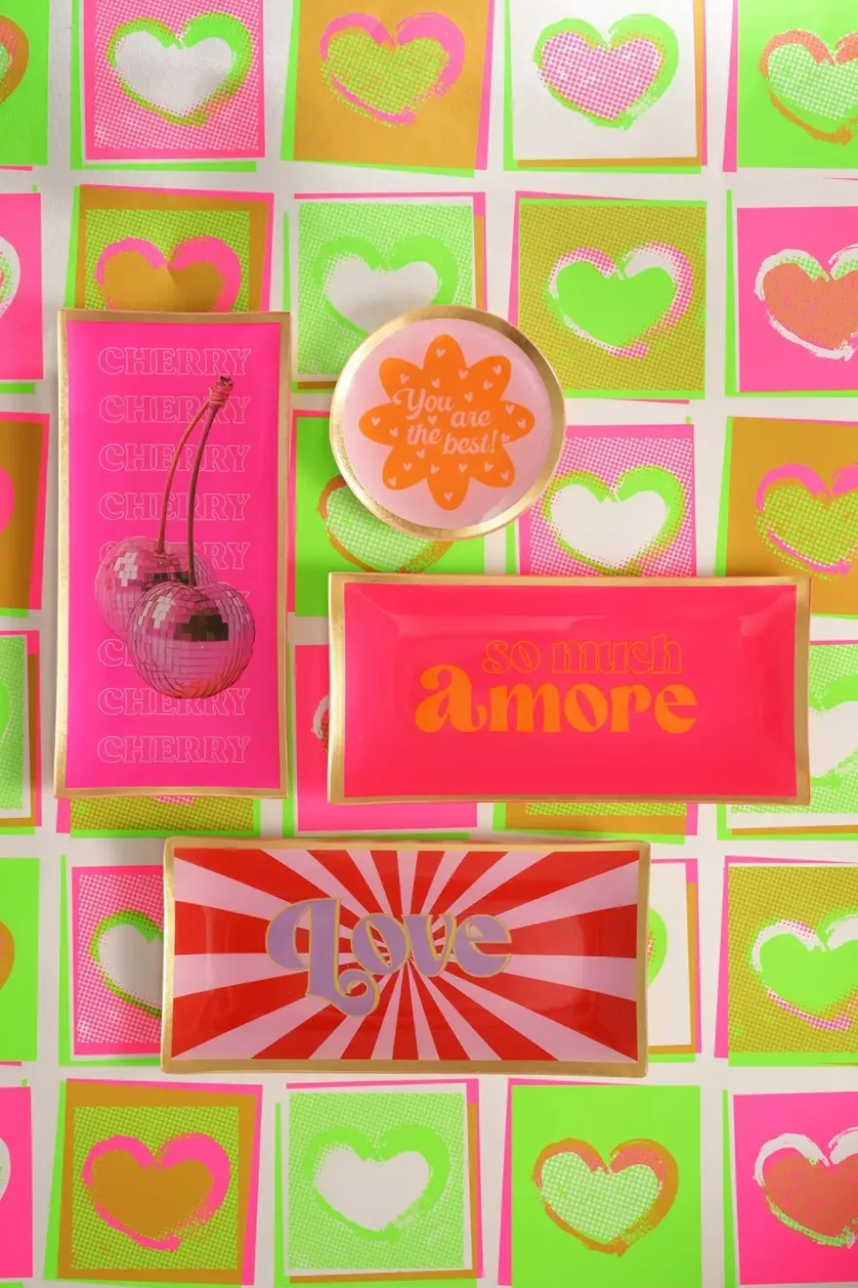 Love Plates Glass Plate Love