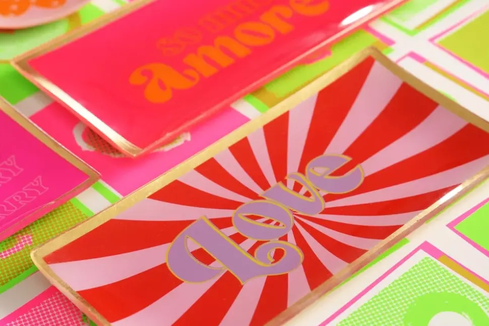 Love Plates Glass Plate Love