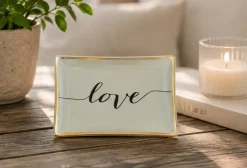 Love Plates - Love M White