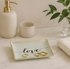 Love Plates - Love M White