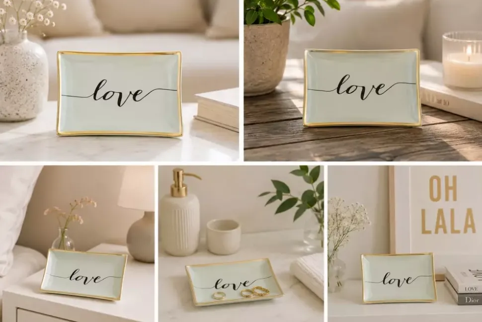Love Plates - Love M White