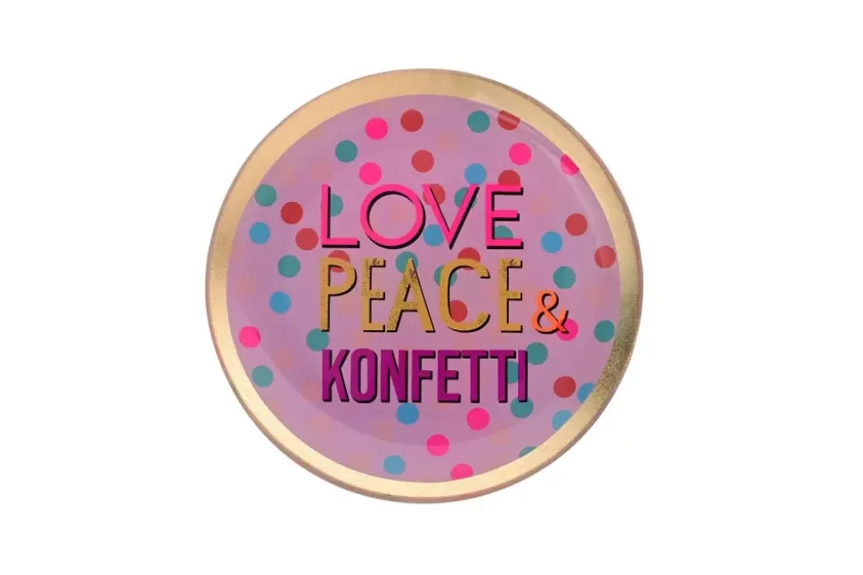Love Plates - Love Peace & Konfetti