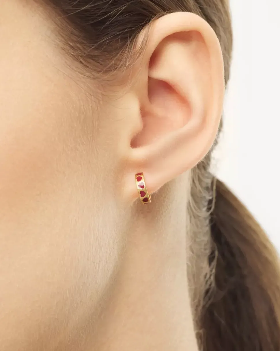 Love Repeat Hoops Par Passion Red