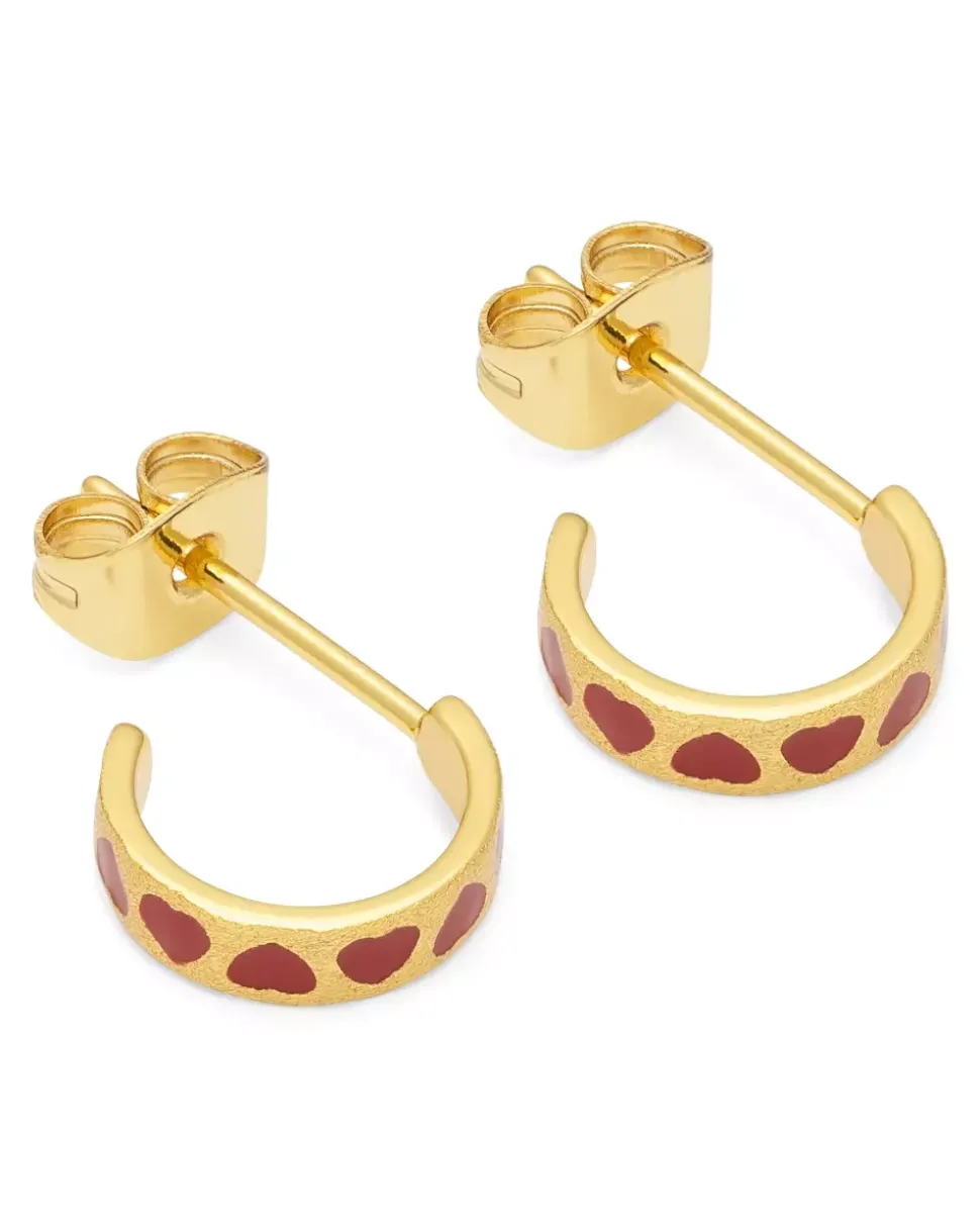 Love Repeat Hoops Par Passion Red