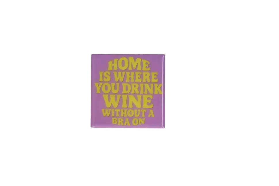 Love Tiles Coaster Home Is Where You Drink Wine