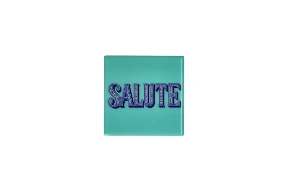 Love Tiles Coaster Salute