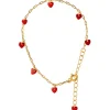 Love U Armbånd Forgyldt Passion Red