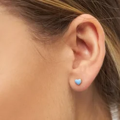 Love U Ørering 1 stk Light Blue