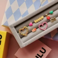 Love U Ørering 1 stk Light Green