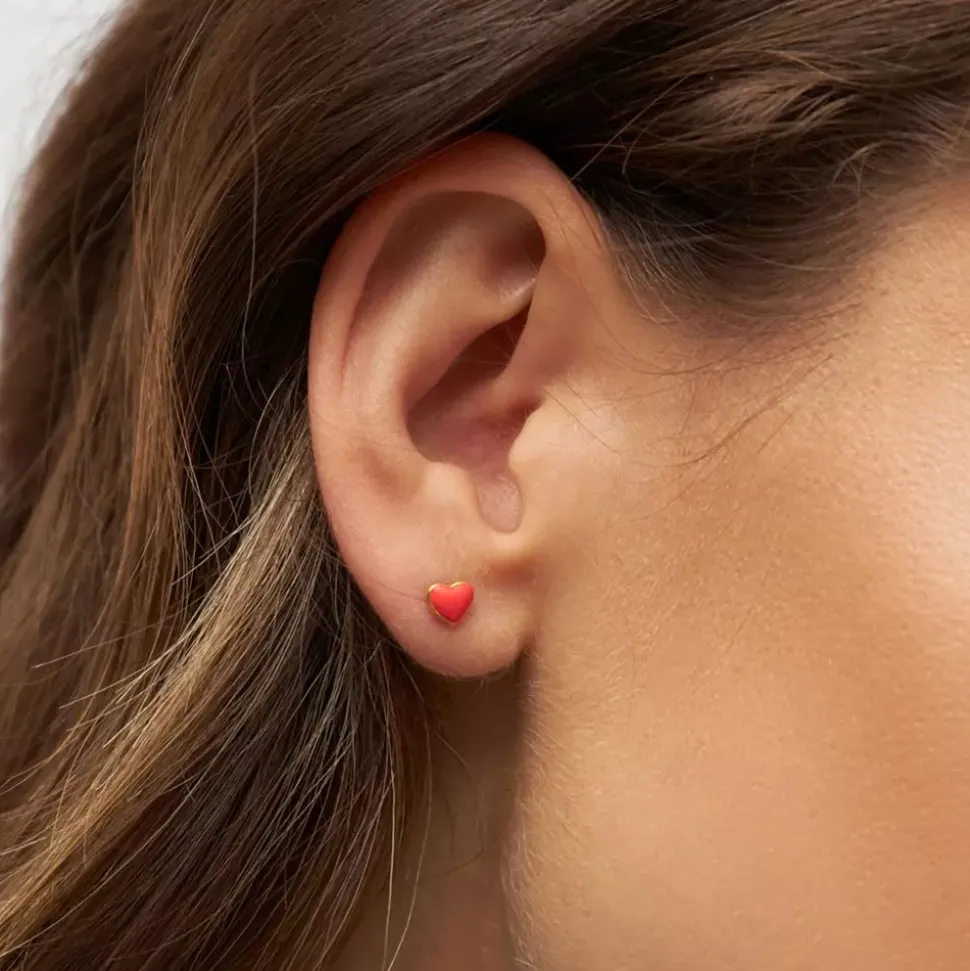 Love U Ørering 1 stk Red