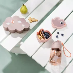 Lunsj& Snackbox Med Drikkeflaske Pudder