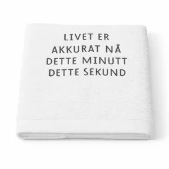 Lykketegning Håndkle Hvit 2pk