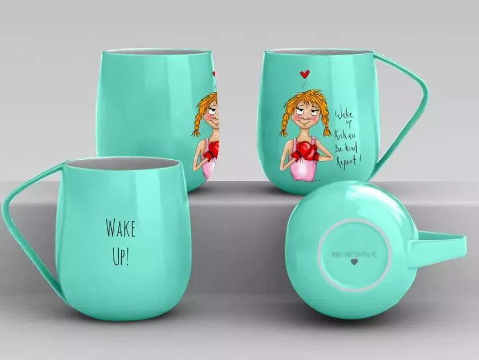 Lykketegning Krus Wake Up