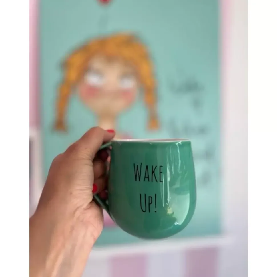 Lykketegning Krus Wake Up