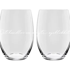 Lykketegning Vannglass 2pk