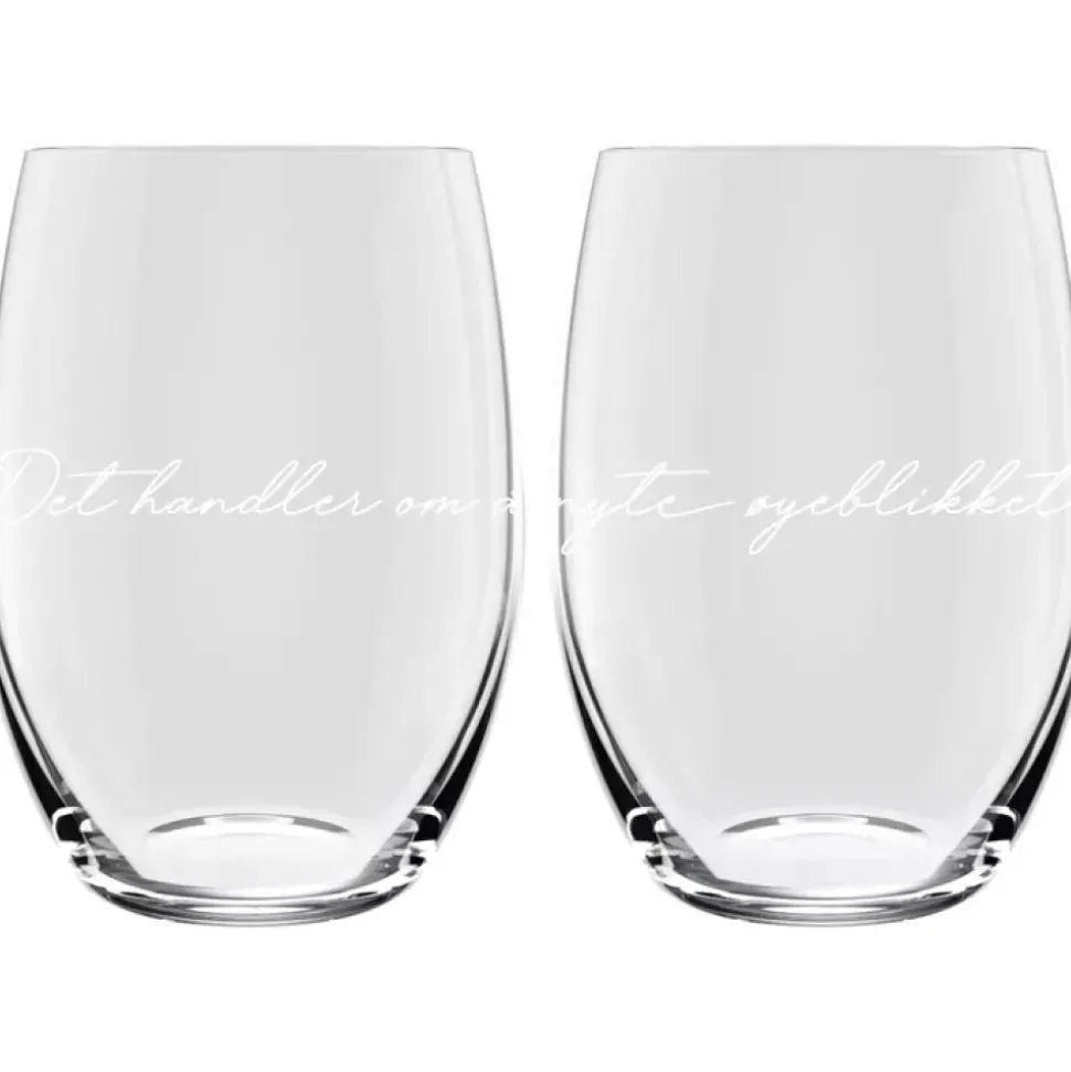 Lykketegning Vannglass 2pk