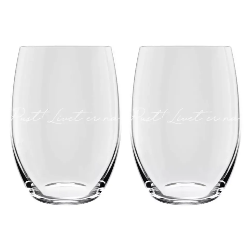 Lykketegning Vannglass 2pk