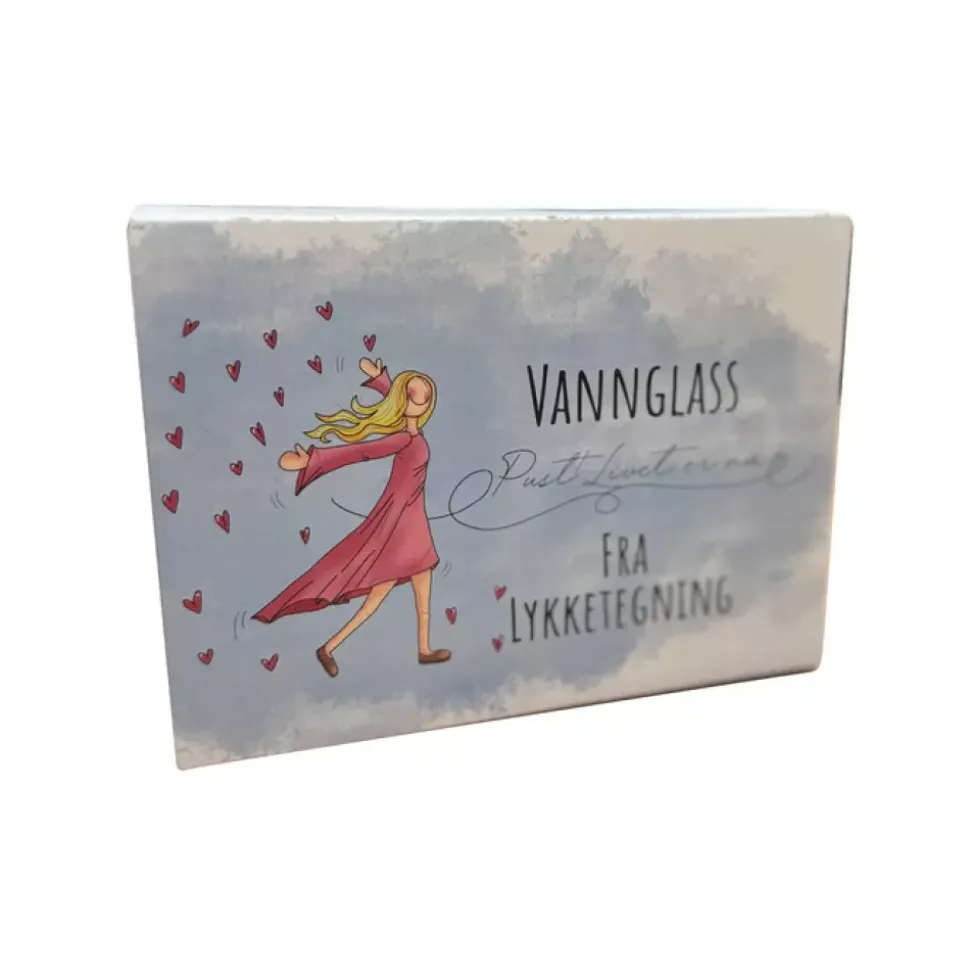 Lykketegning Vannglass 2pk