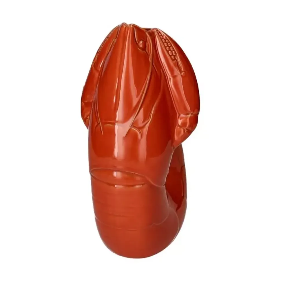 Madame Crevette Lobstervase L Oransjrød