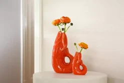 Madame Crevette Lobstervase L Oransjrød