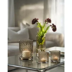 Magnor Harlekin Lykt/vase M Light Topaz 24cm