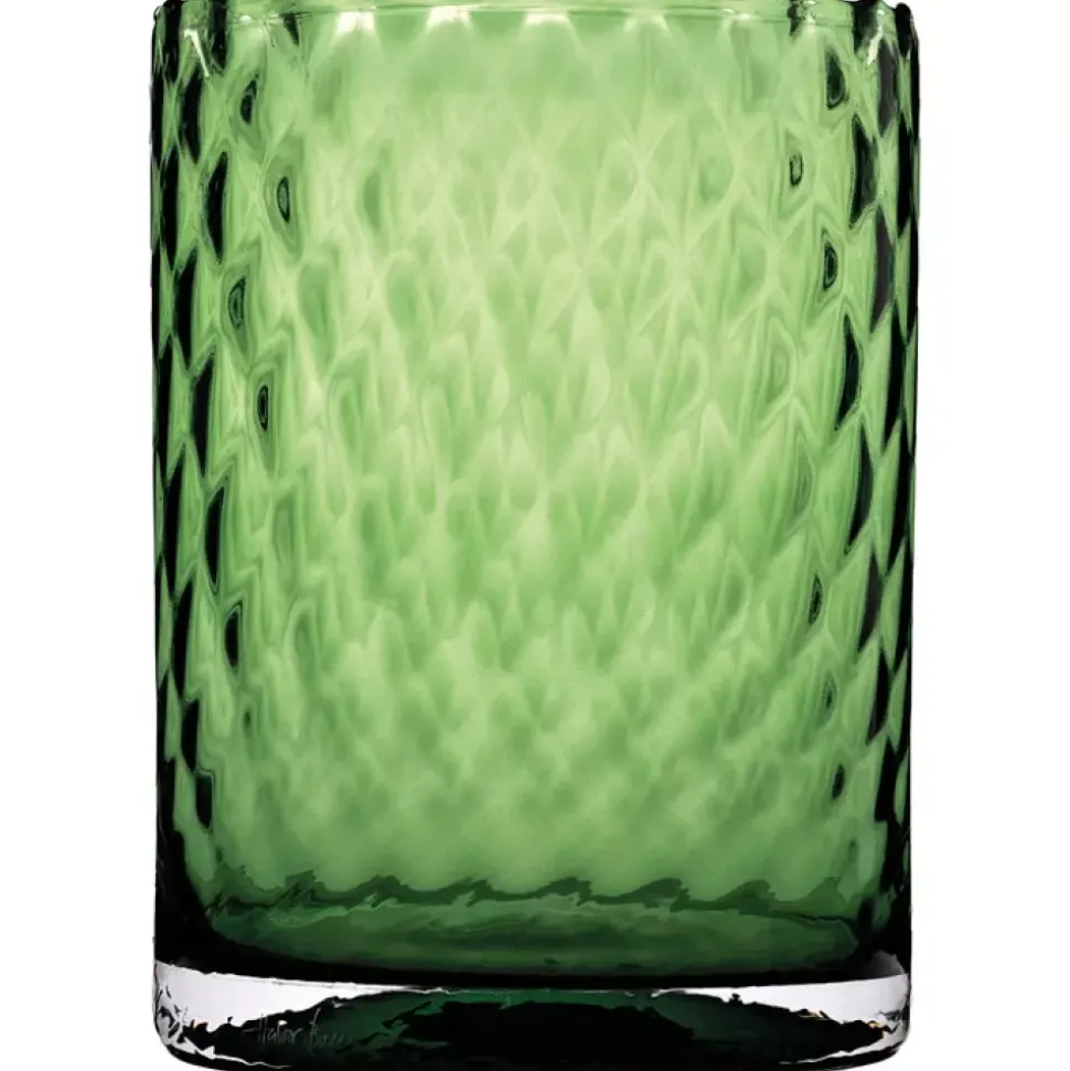 Magnor Harlekin Lykt/vase S Grønn 12,5cm